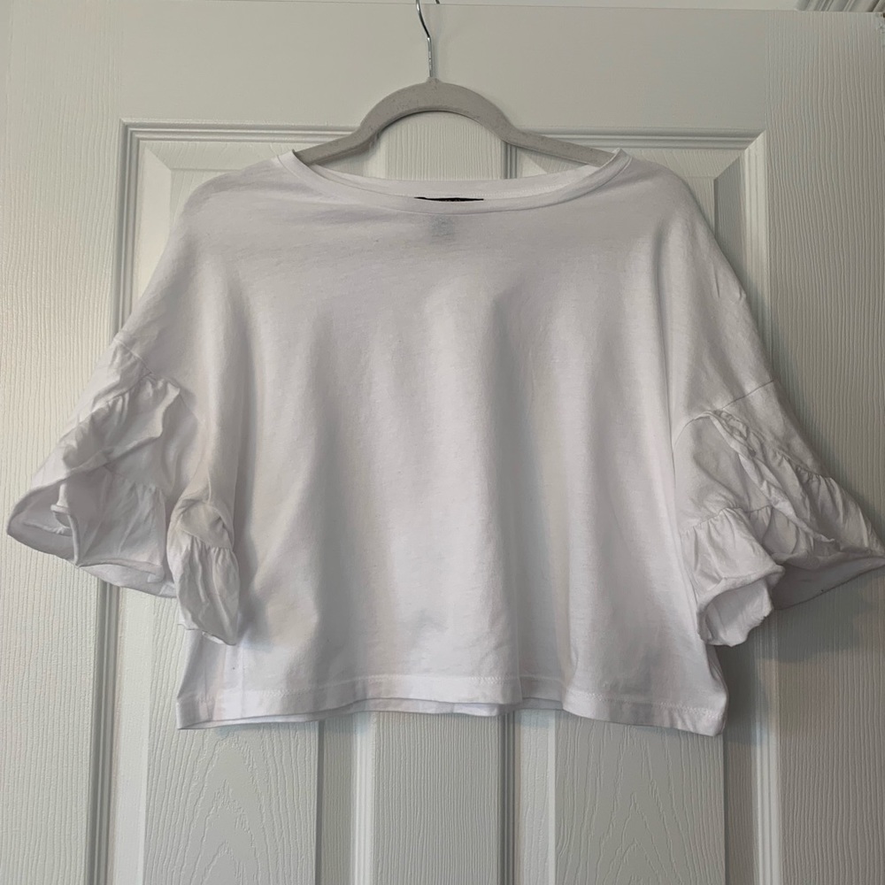 Forever 21 White Crop Top